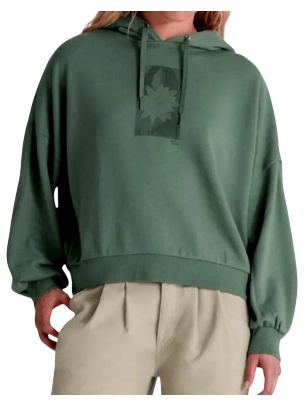 VANS green Pampas loose pullover hoodie l